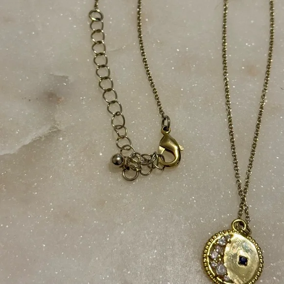 Gold Moon Pendant Necklace Rocksbox - Picture 3 of 3